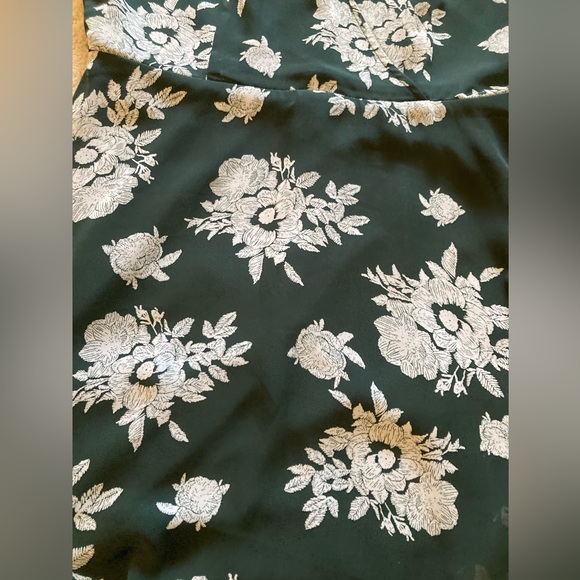 LULUS GREEN FLORAL MINI DRESS - Picture 8 of 14